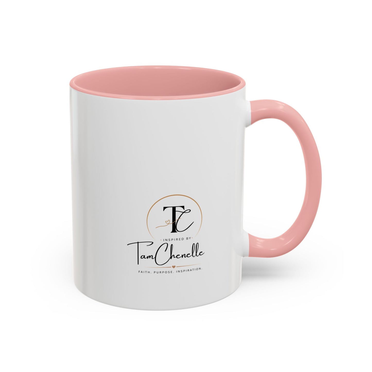 personalized accent coffee mug – elegant monogram 'tc' logo, custom brand gift (11/15oz)