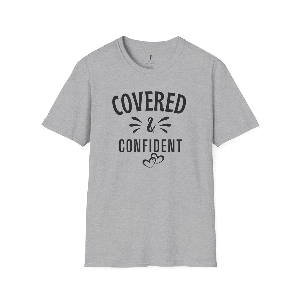 Covered & Confident T-Shirt — Inspirational Faith-Based Graphic Tee