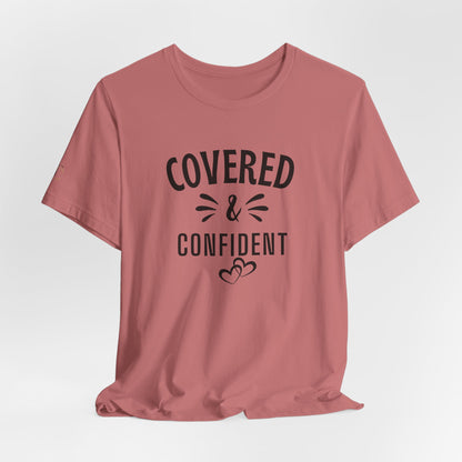 Covered & Confident Tee — Inspirational Christian Faith T‑Shirt
