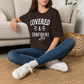 Covered & Confident T-Shirt — Feminine Inspirational Graphic Tee