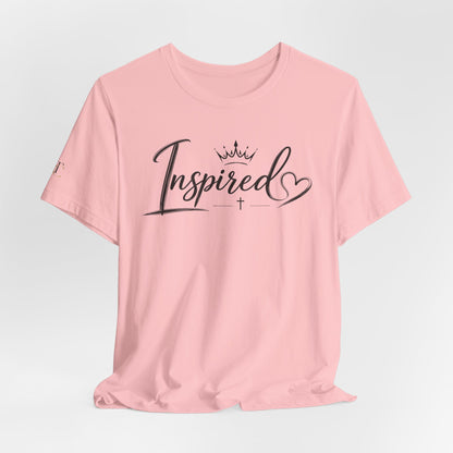 Inspired Script Tee — Women's Inspirational Heart Graphic T-Shirt