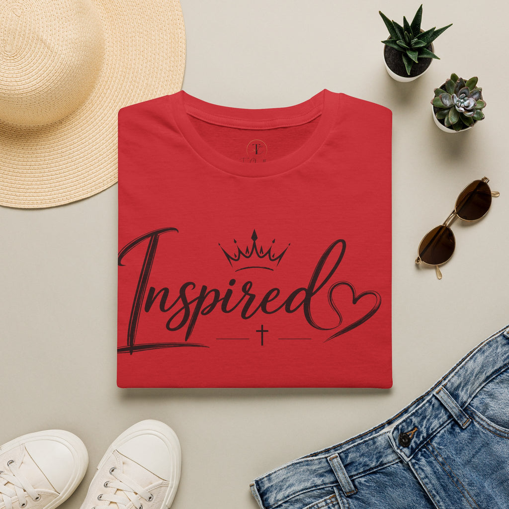 Inspired T‑Shirt — Faith Crown Heart Graphic