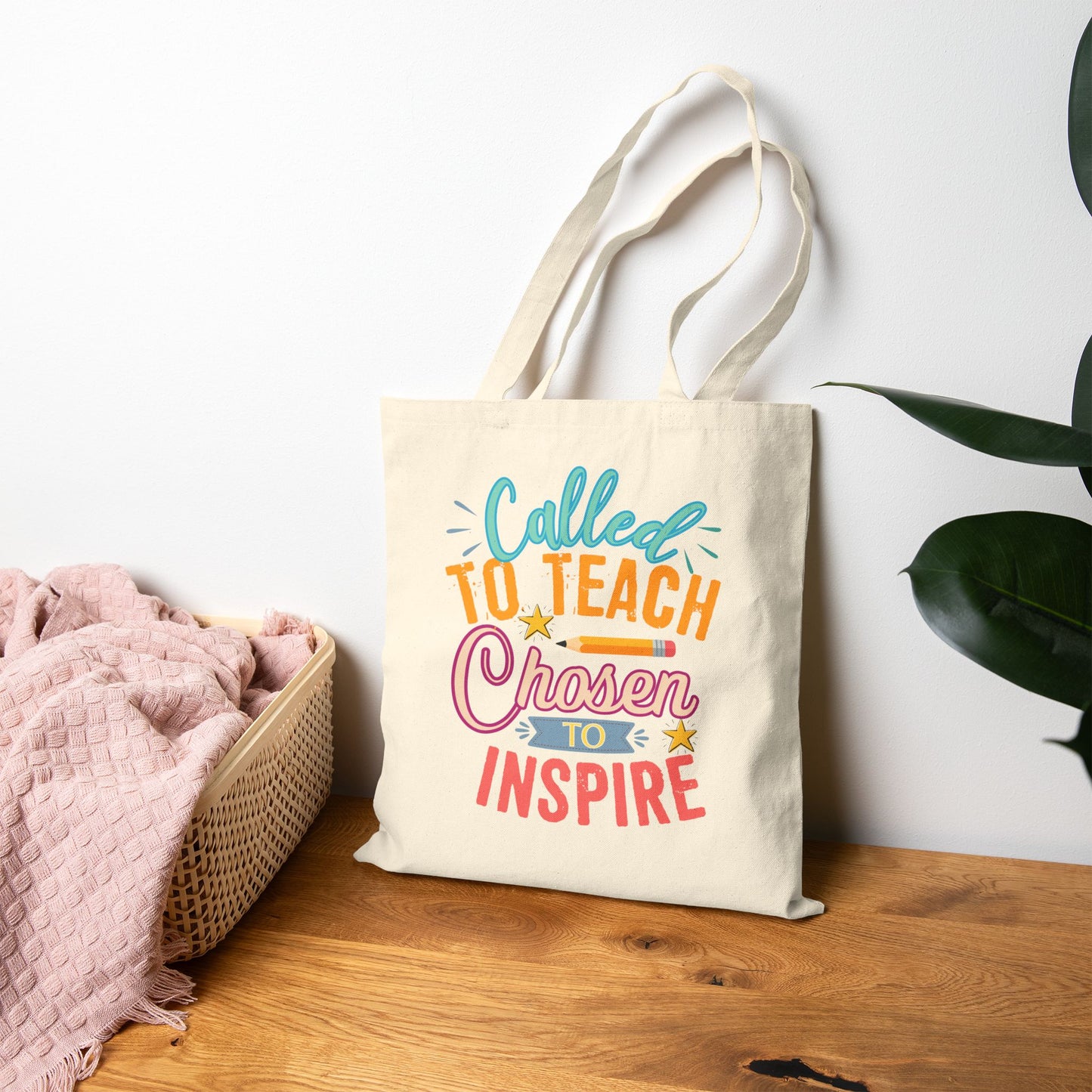 called to teach chosen to inspire tote bag