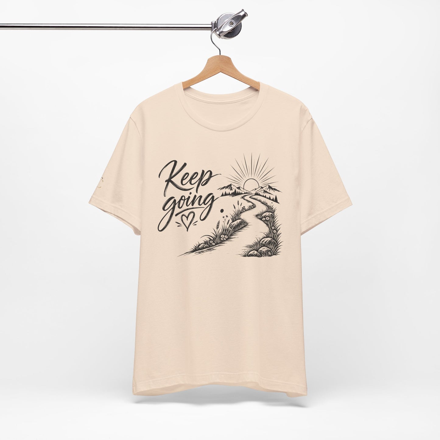 keep going tee — motivational road & sunrise graphic t-shirt