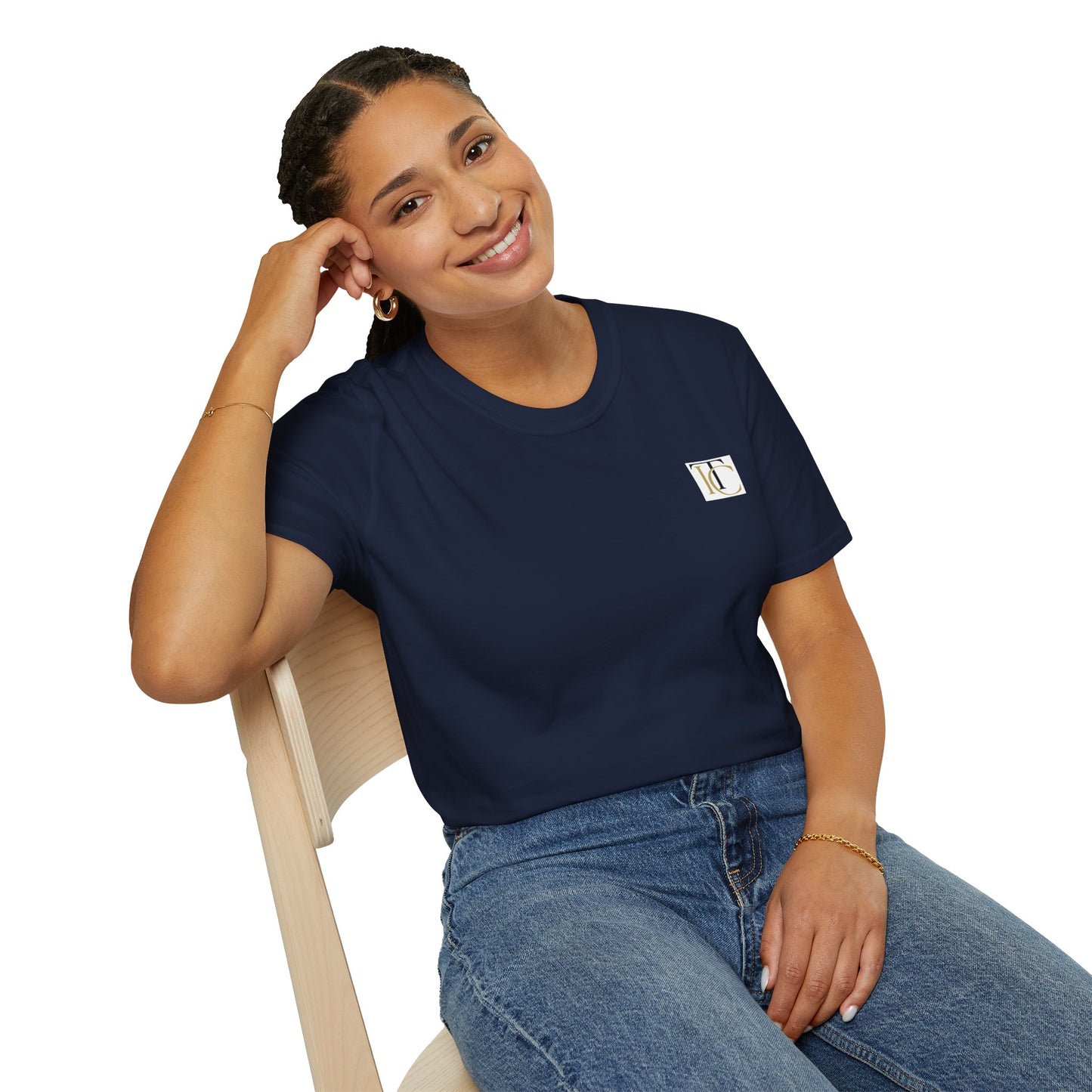 minimal monogram tee — classic 'tc' pocket logo t-shirt