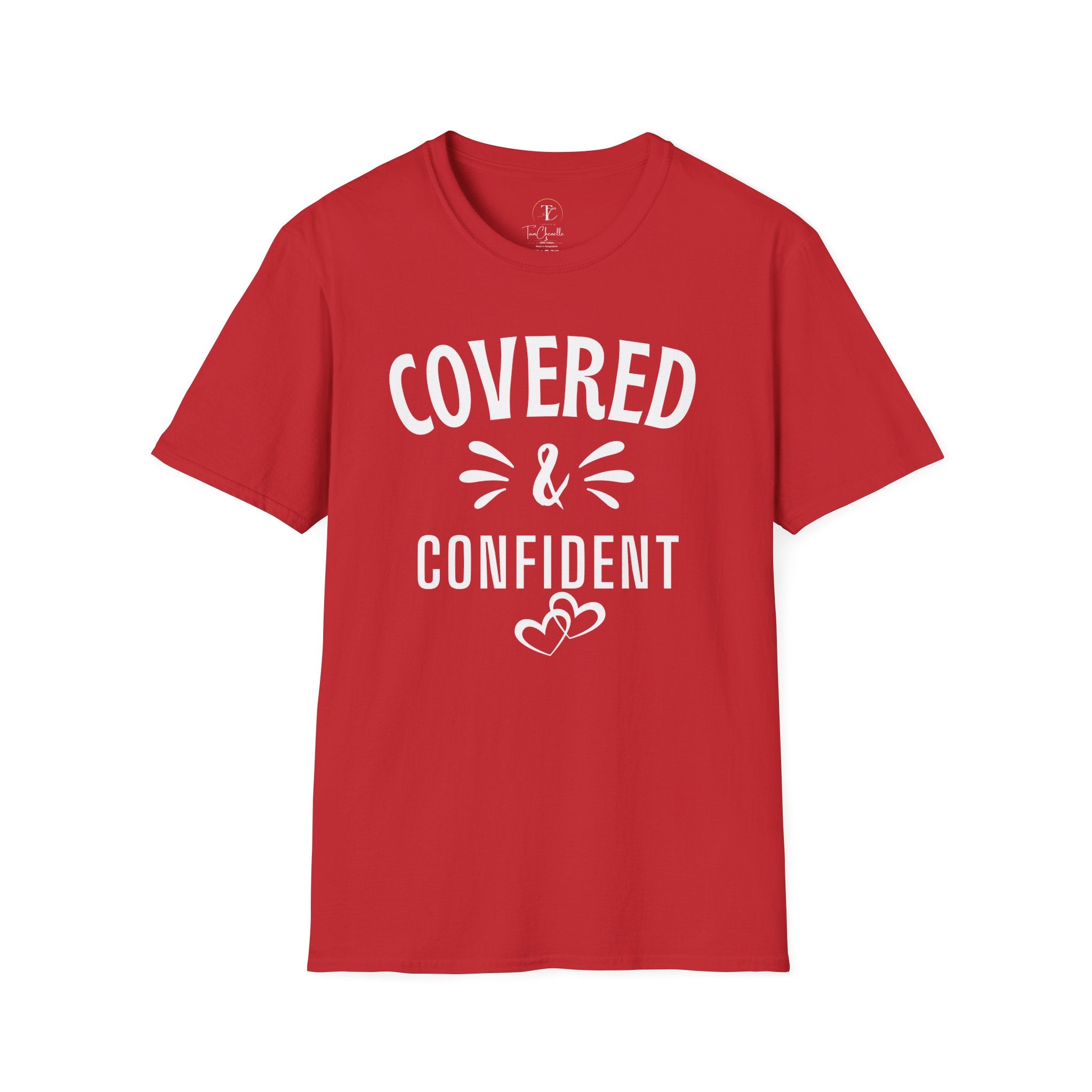 Covered & Confident T-Shirt — Feminine Inspirational Graphic Tee