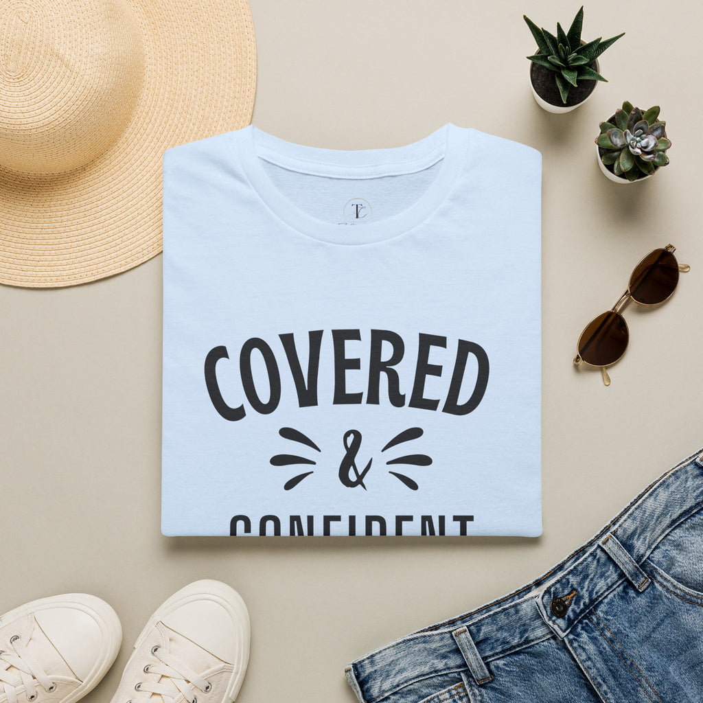 Covered & Confident T-Shirt — Faith-Based Inspirational Tee