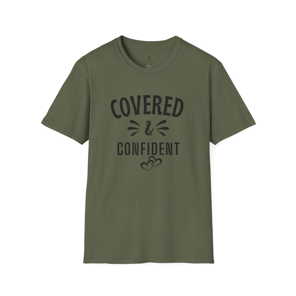 Covered & Confident T-Shirt — Faith-Based Inspirational Tee