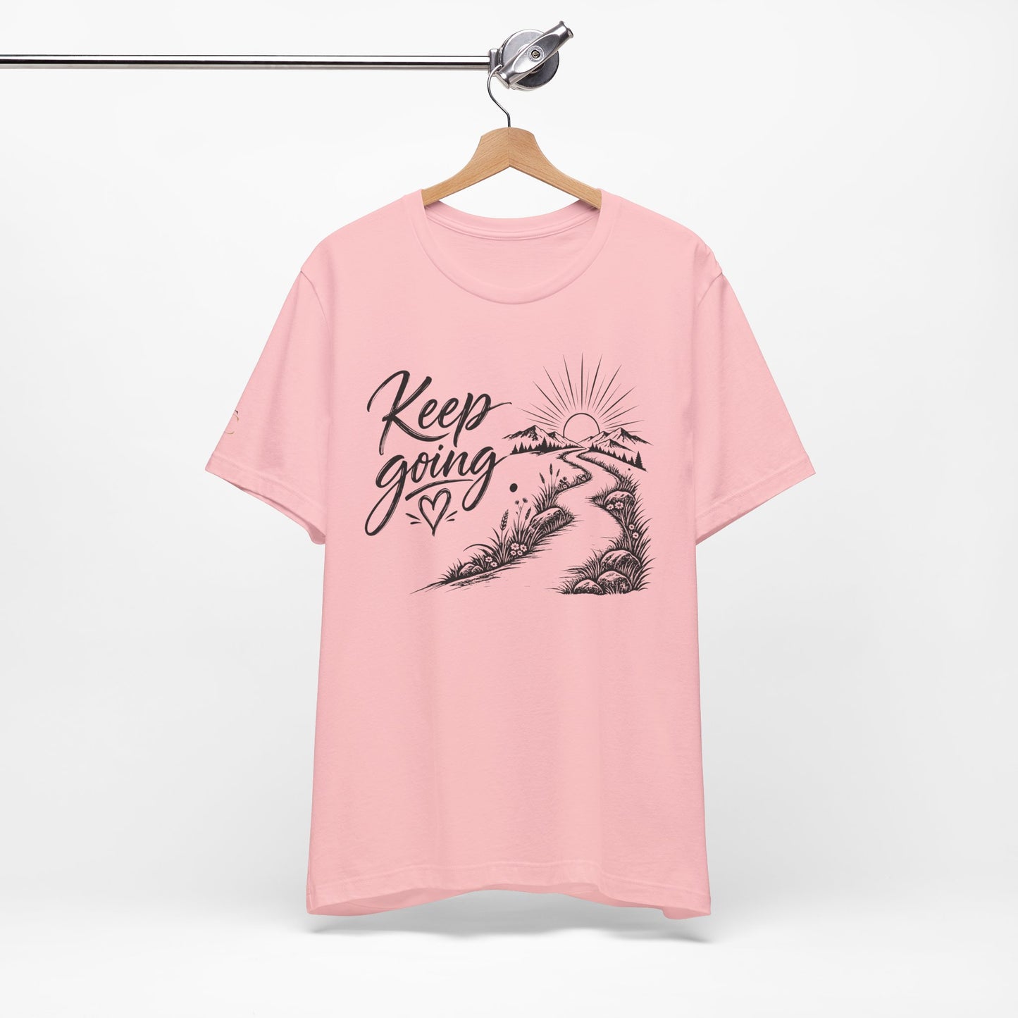 keep going tee — motivational road & sunrise graphic t-shirt