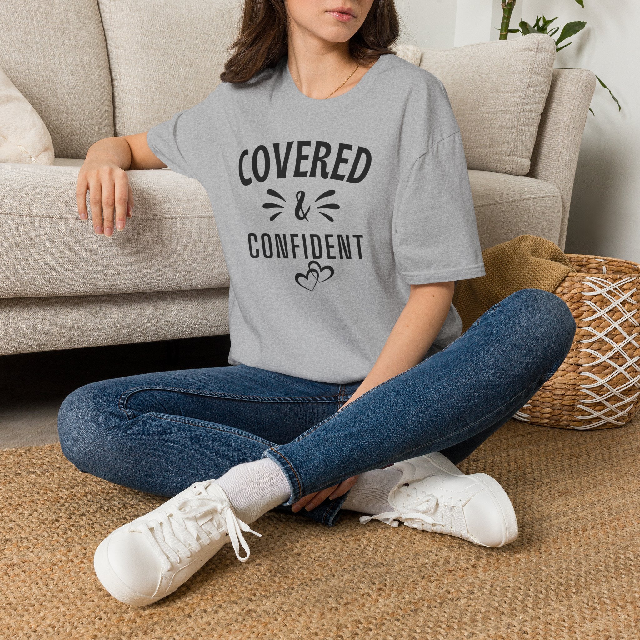 Covered & Confident T-Shirt — Inspirational Faith-Based Graphic Tee