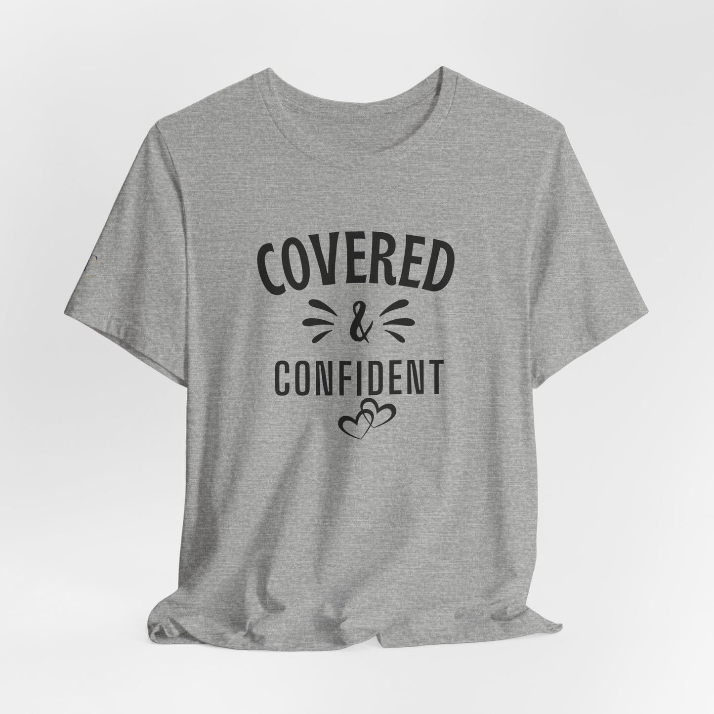 covered & confident tee — inspirational christian faith t‑shirt