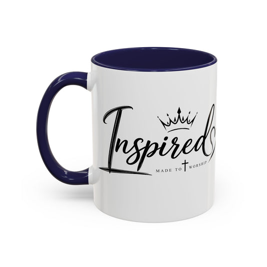 Personalized Accent Coffee Mug – Elegant Monogram 'TC' Logo, Custom Brand Gift (11/15oz)