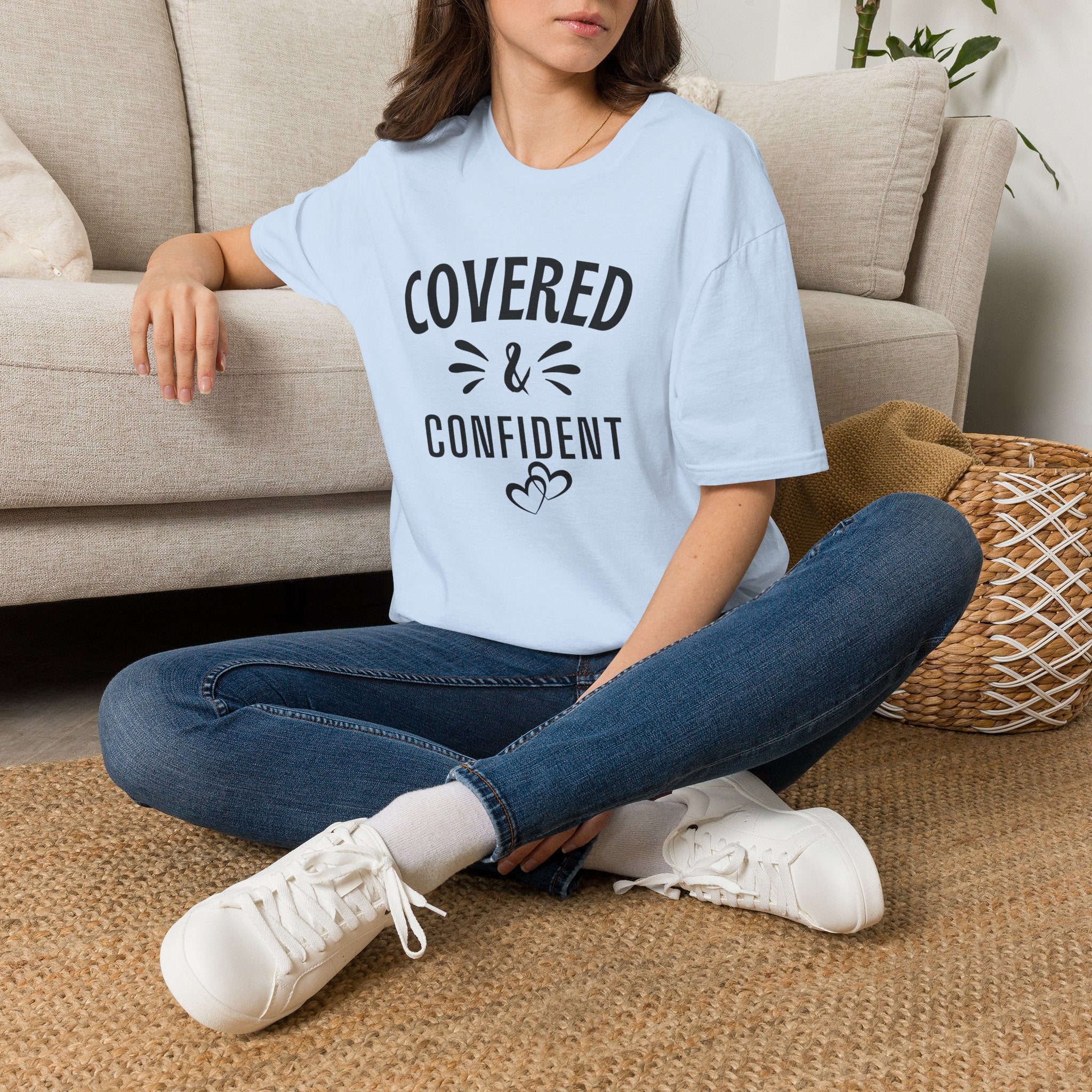 Covered & Confident T-Shirt — Faith-Based Inspirational Tee
