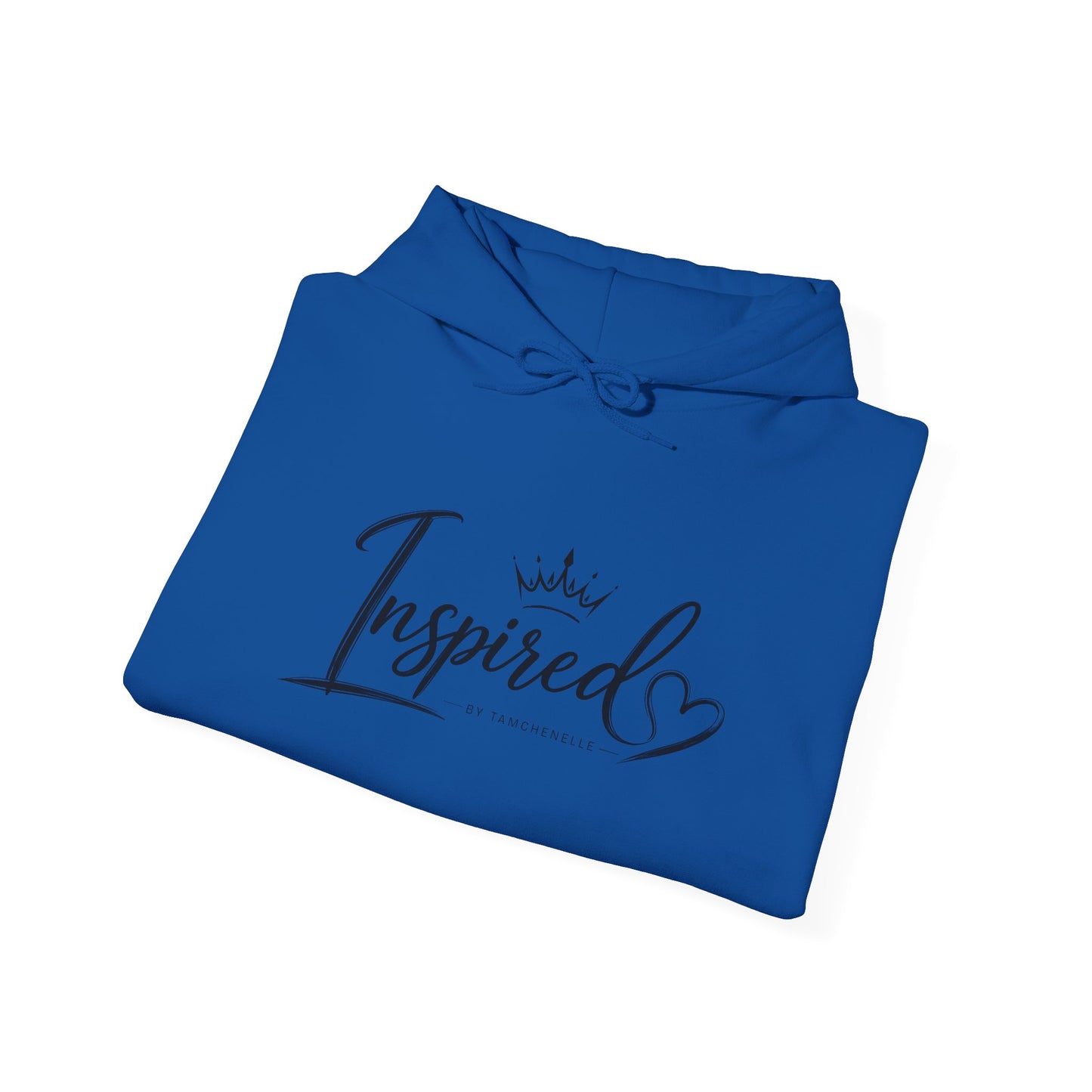 inspired hoodie — script crown & heart comfort pullover