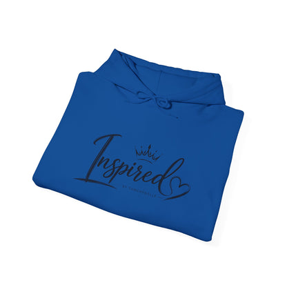 Inspired Hoodie — Script Crown & Heart Comfort Pullover