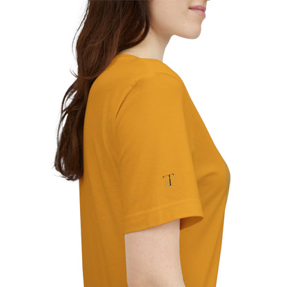 Monogram TC Classic Logo T‑Shirt — Elegant Gold & Black Initial Tee