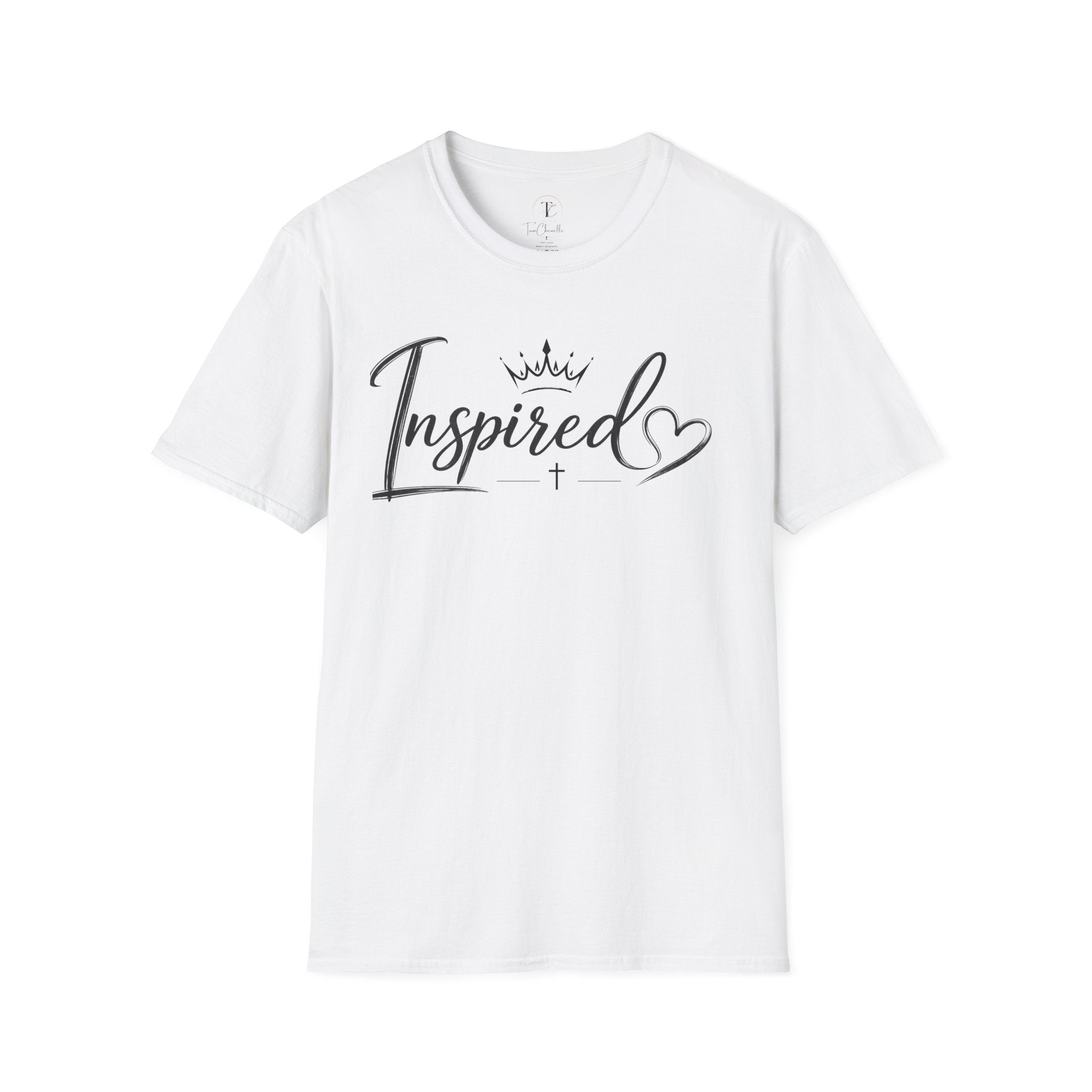 Inspired T‑Shirt — Faith Crown Heart Graphic
