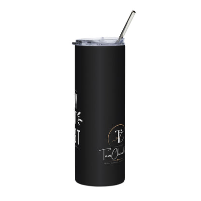 Pray Wait Trust 20oz Stainless Tumbler — Inspirational Faith Travel Cup