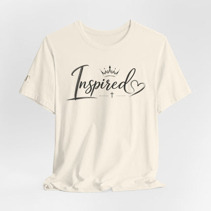 Inspired Script Tee — Women's Inspirational Heart Graphic T-Shirt
