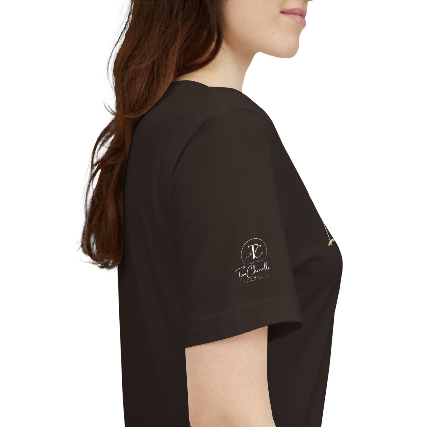 inspired script tee — women’s inspirational graphic t‑shirt (crown & heart)