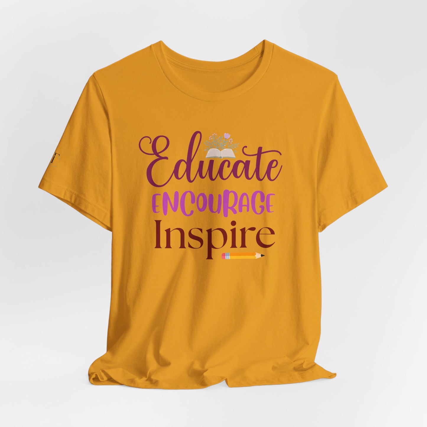 educate encourage inspire t‑shirt — teacher apparel