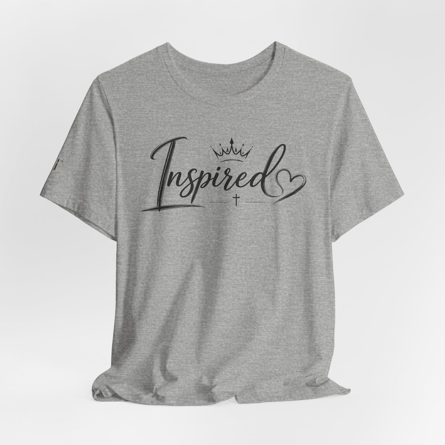 inspired script tee — women's inspirational heart graphic t-shirt
