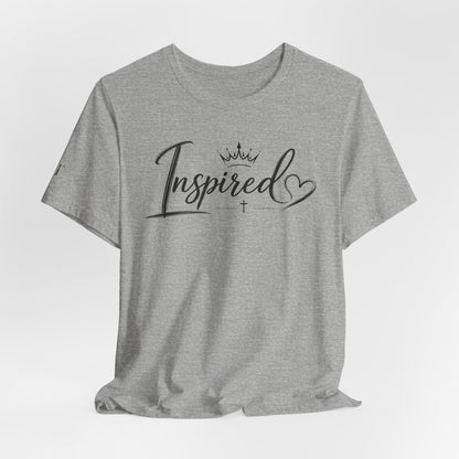 Inspired Script Tee — Women's Inspirational Heart Graphic T-Shirt