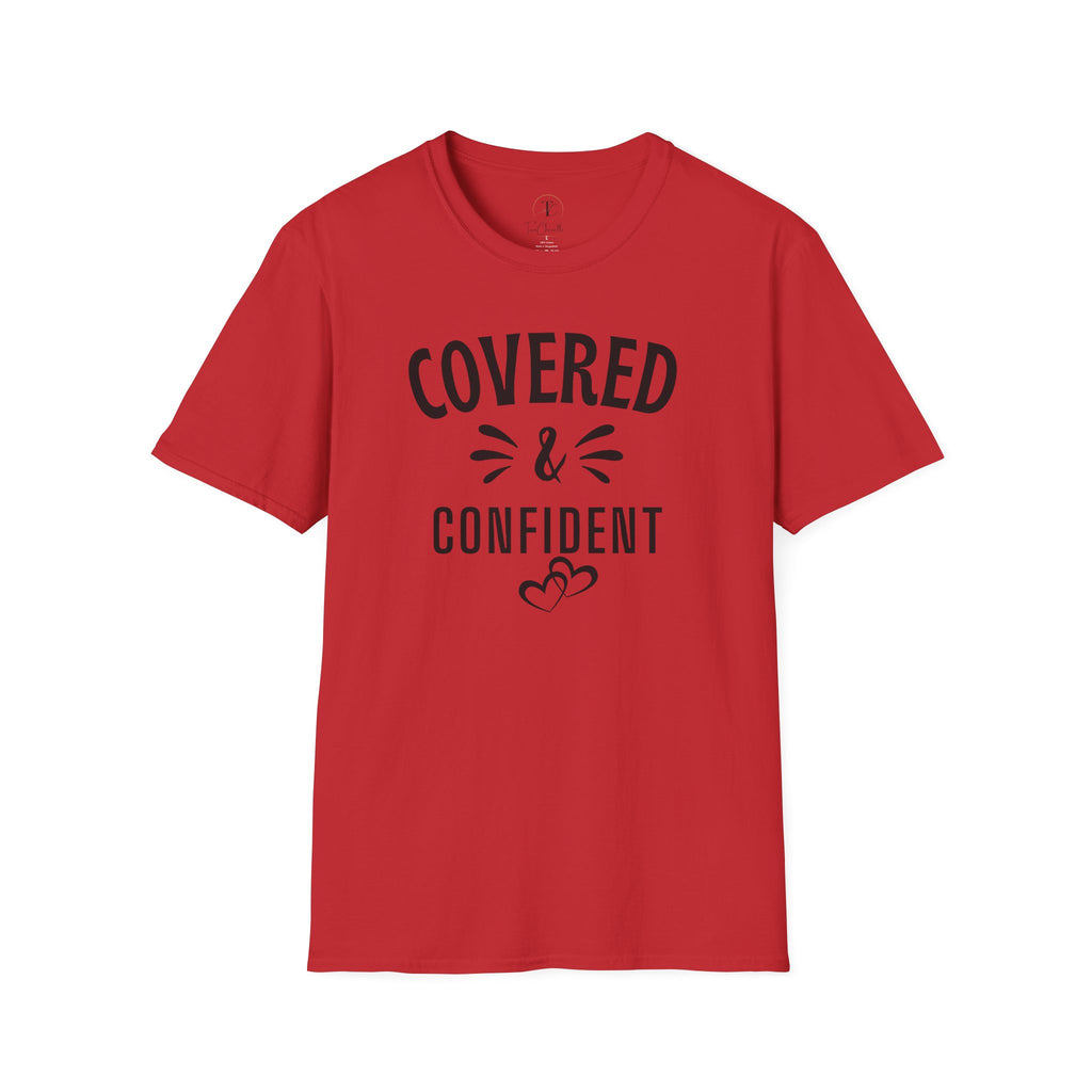 Covered & Confident T-Shirt — Inspirational Faith-Based Graphic Tee