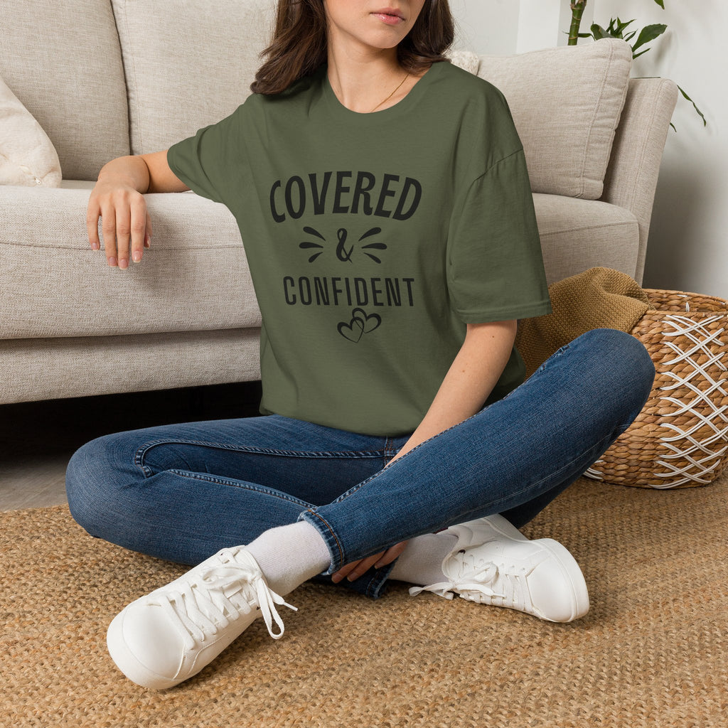 Covered & Confident T-Shirt — Faith-Based Inspirational Tee