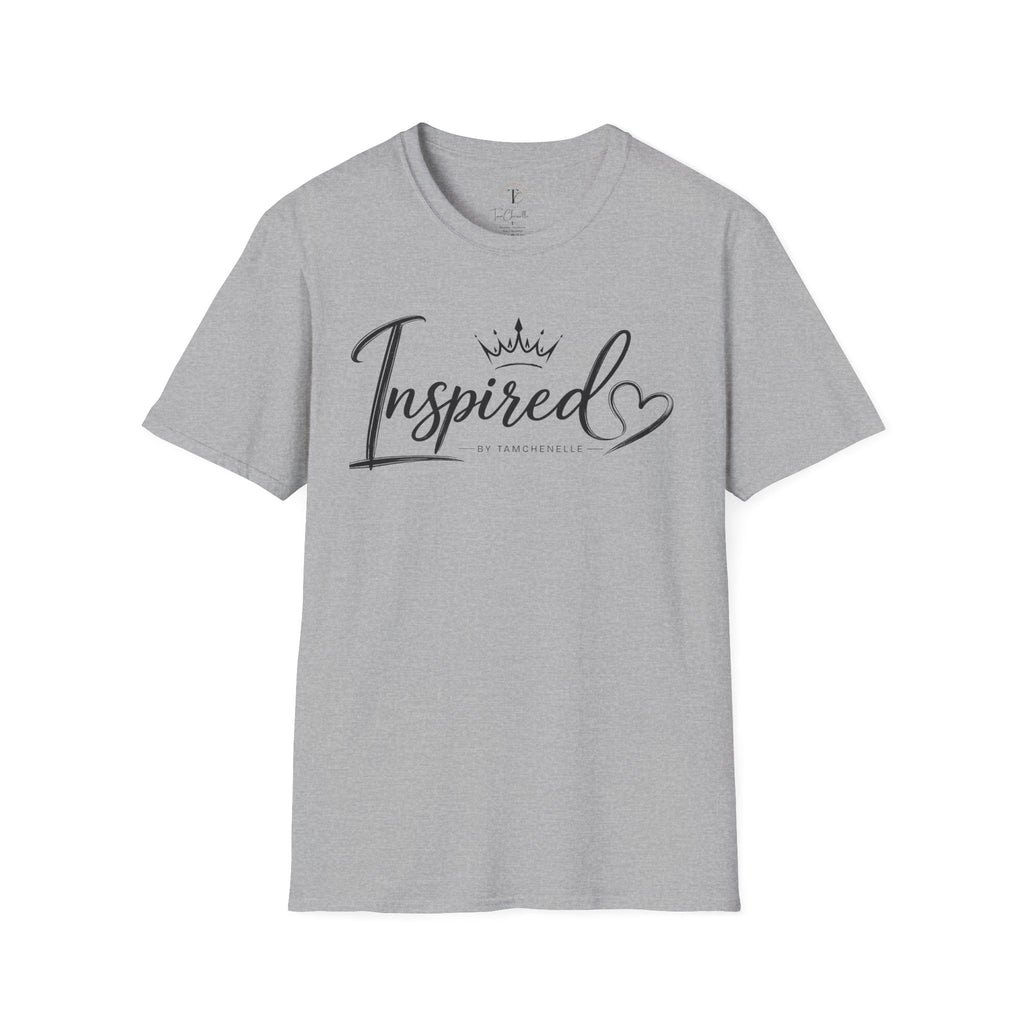Inspired T‑Shirt — Script Logo with Crown & Heart