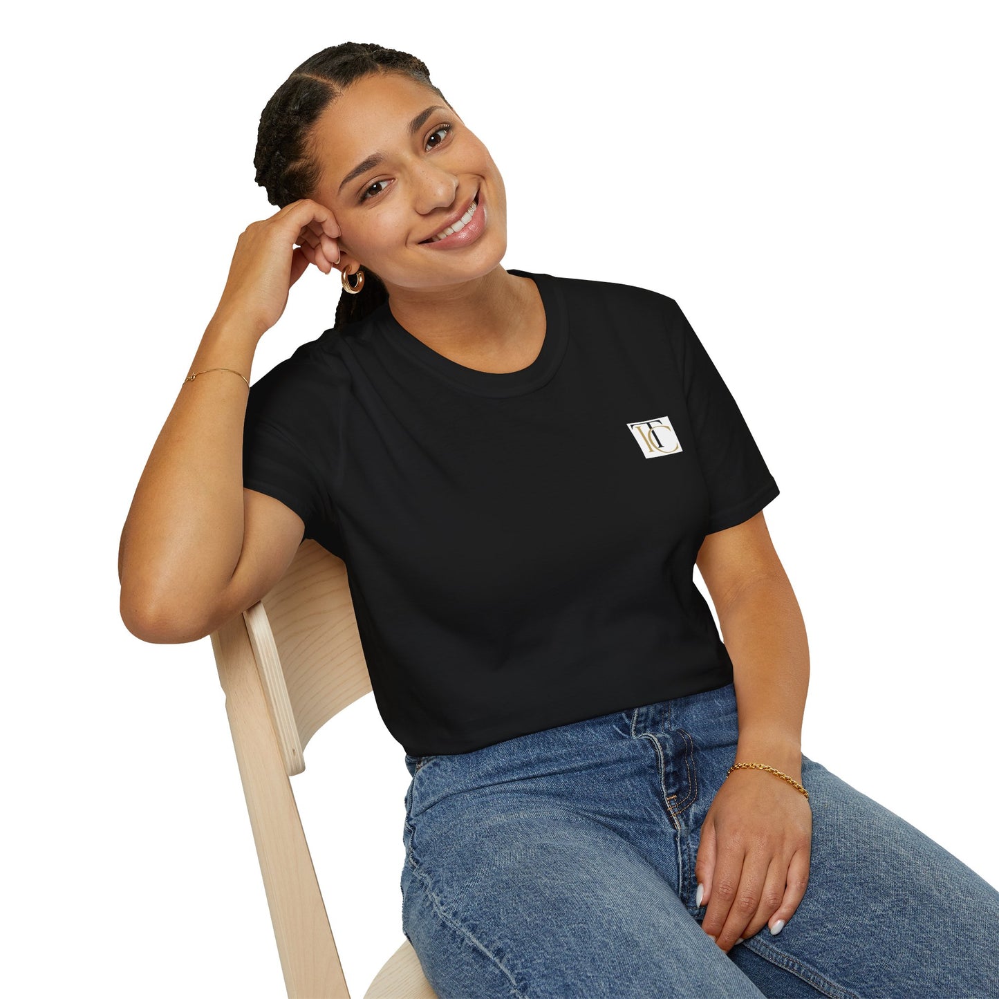 minimal monogram tee — classic 'tc' pocket logo t-shirt