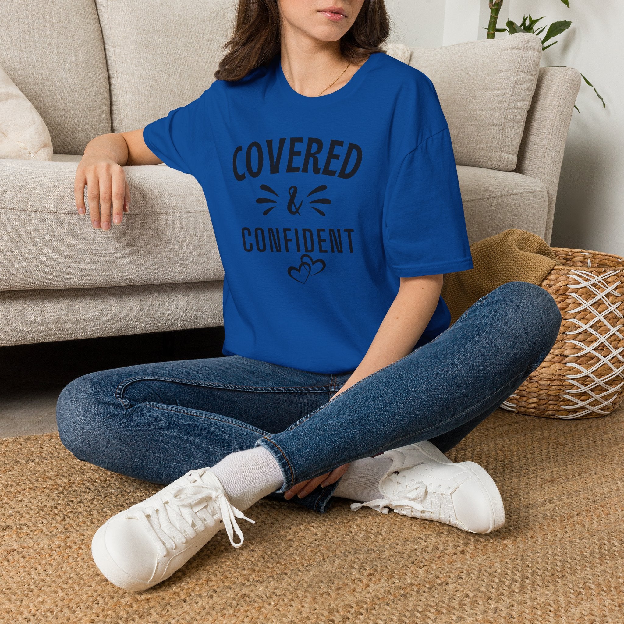 Covered & Confident T-Shirt — Inspirational Faith-Based Graphic Tee