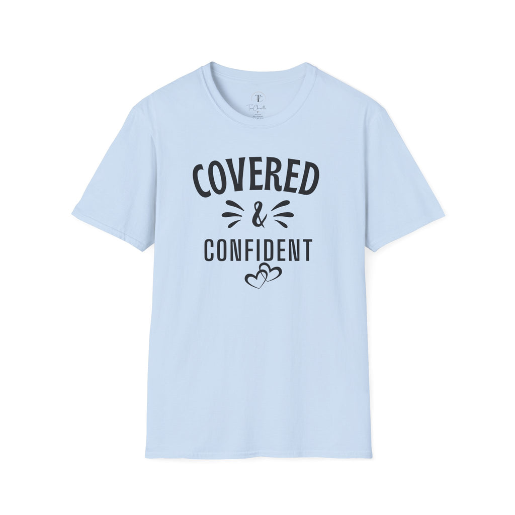 Covered & Confident T-Shirt — Inspirational Faith-Based Graphic Tee