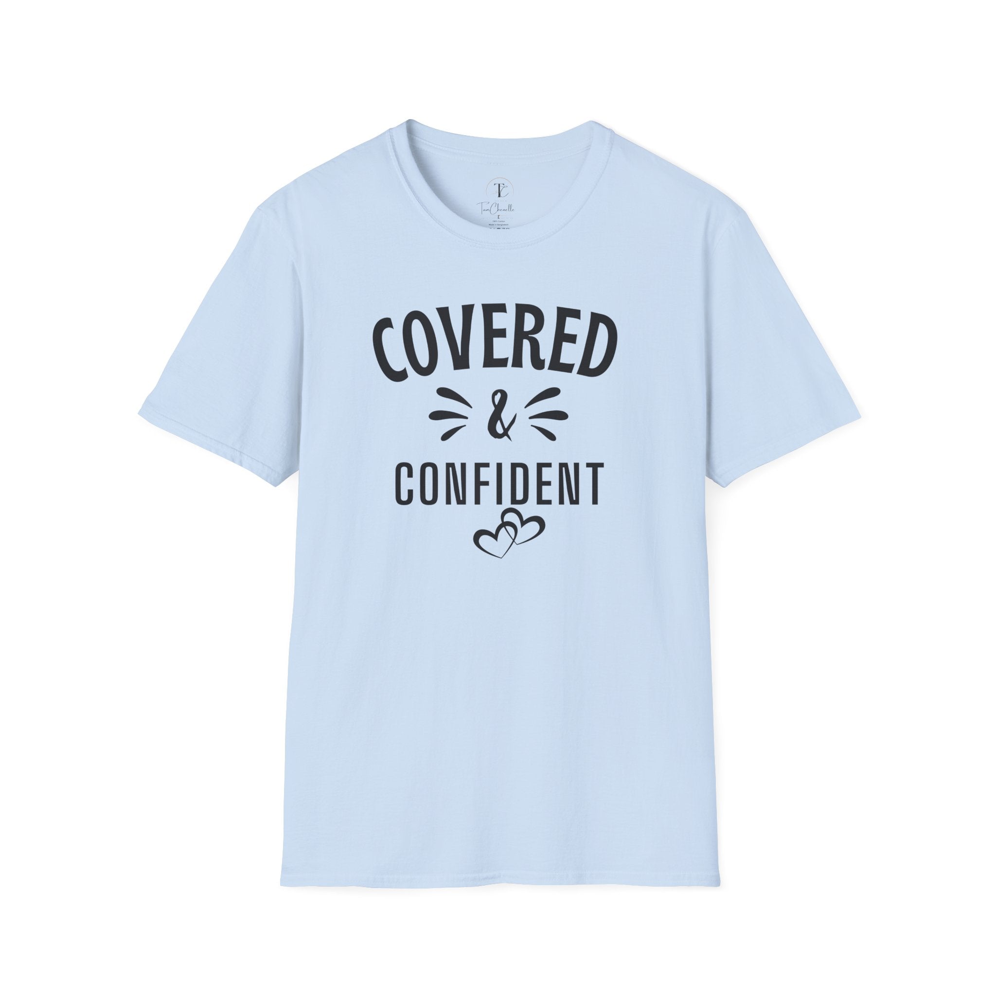 Covered & Confident T-Shirt — Inspirational Faith-Based Graphic Tee