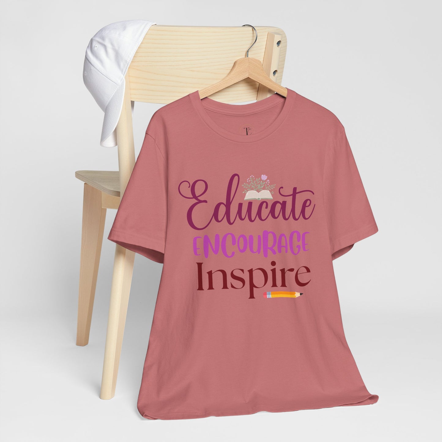 educate encourage inspire t-shirt — teacher appreciation tee