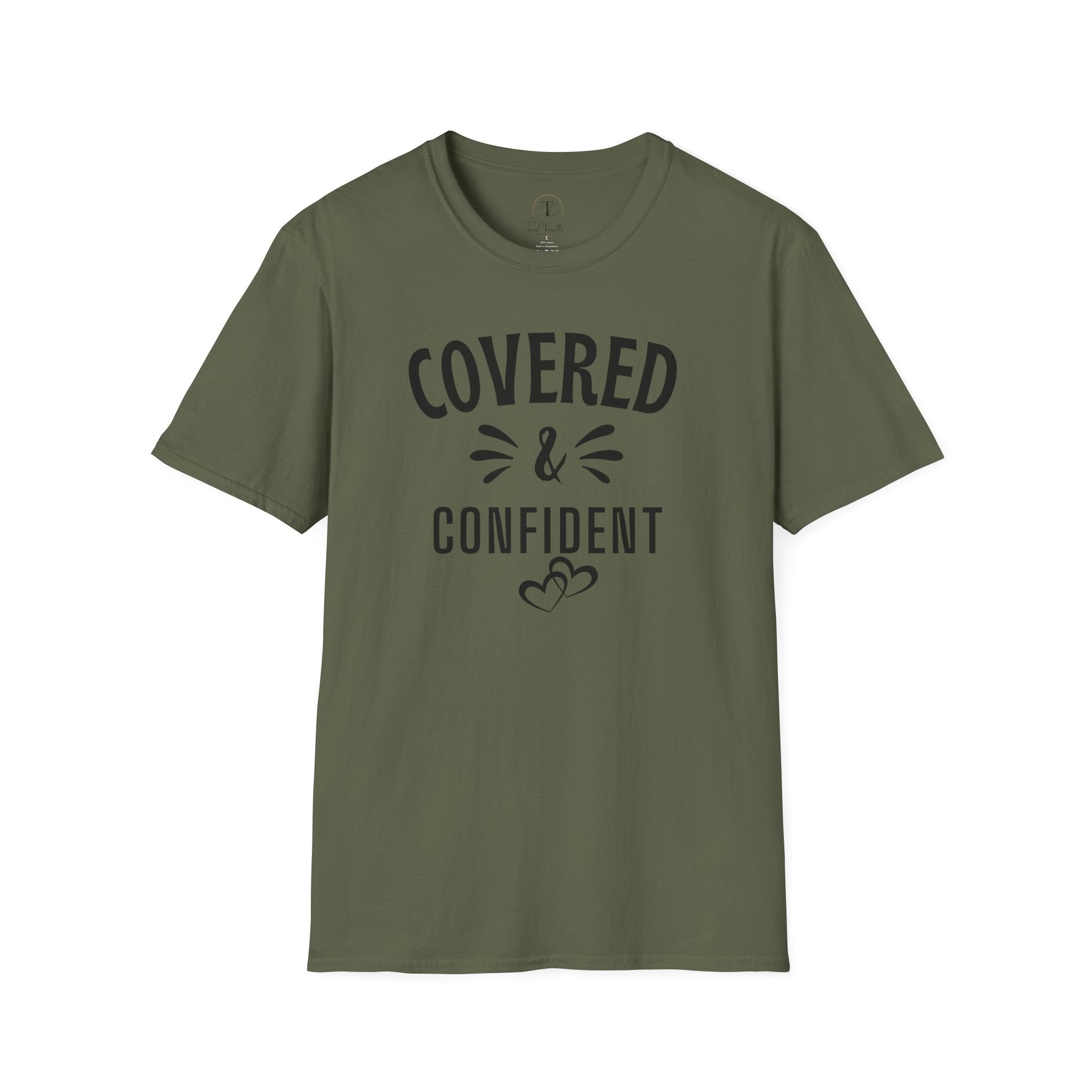 Covered & Confident T-Shirt — Inspirational Faith-Based Graphic Tee