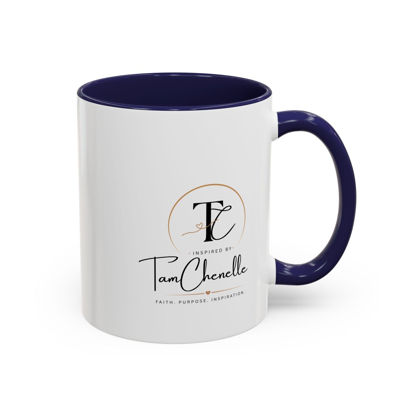 inspirational accent coffee mug — "be such a woman, be more" design