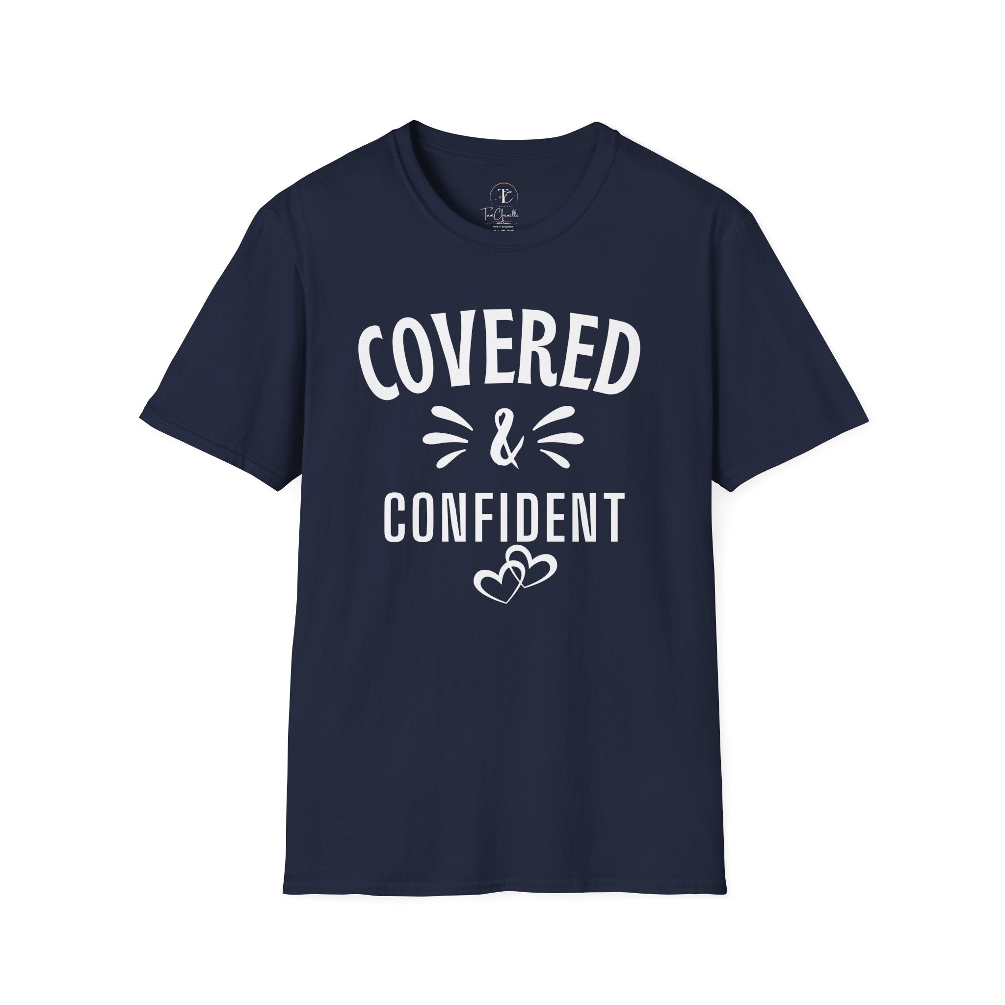 Covered & Confident T-Shirt — Feminine Inspirational Graphic Tee