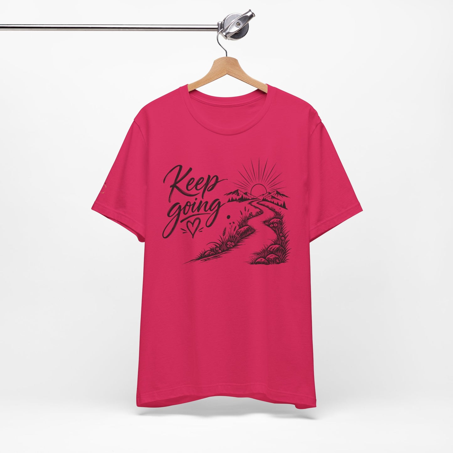 keep going tee — motivational road & sunrise graphic t-shirt
