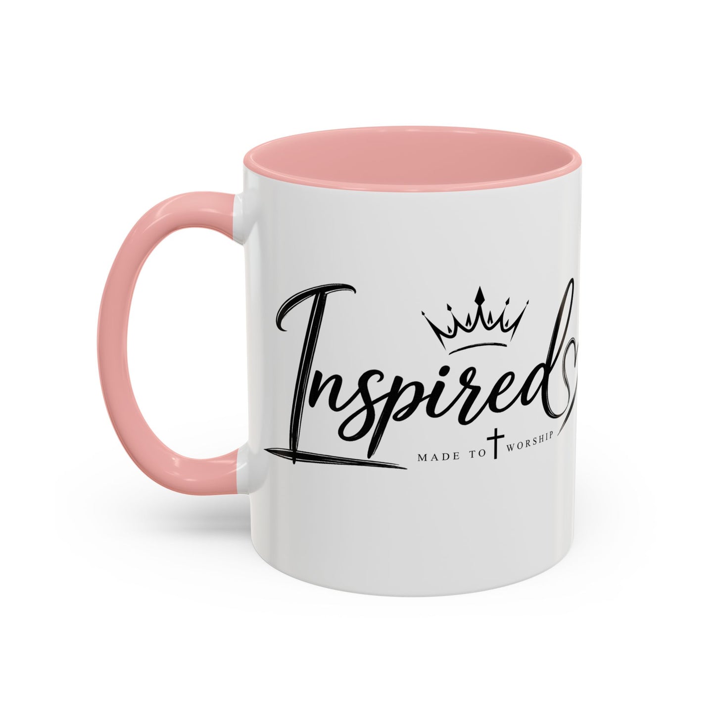 personalized accent coffee mug – elegant monogram 'tc' logo, custom brand gift (11/15oz)