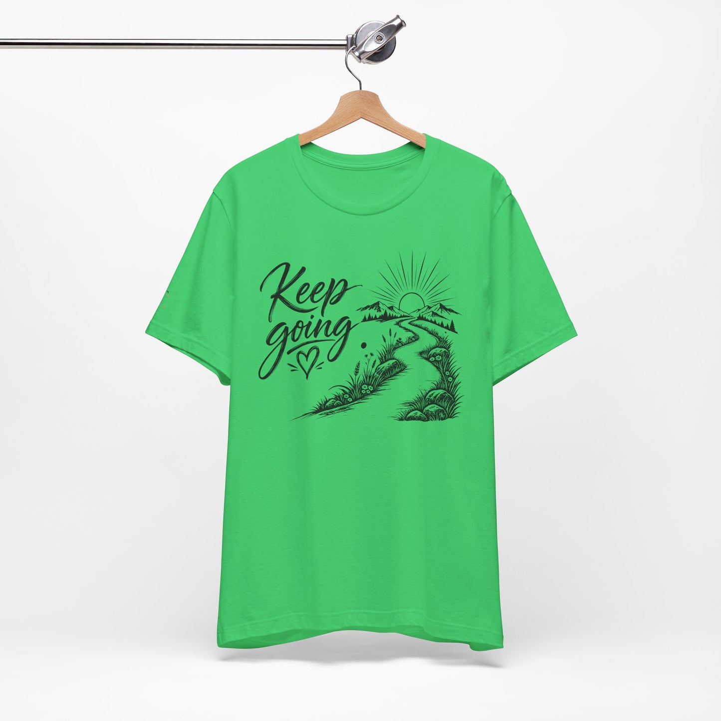 keep going tee — motivational road & sunrise graphic t-shirt